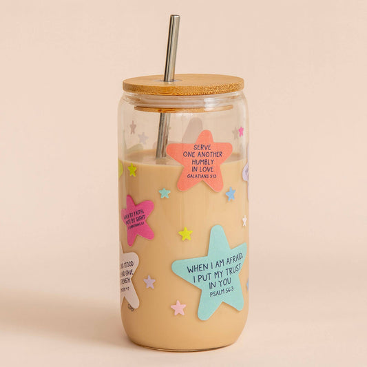 Bible Verse Glass Cup