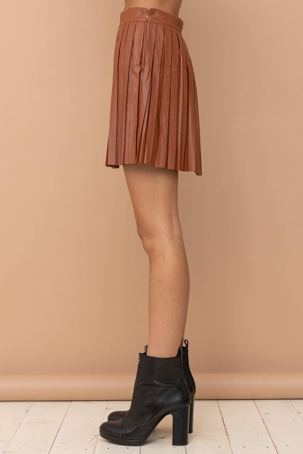 Pleated Mini Skirt