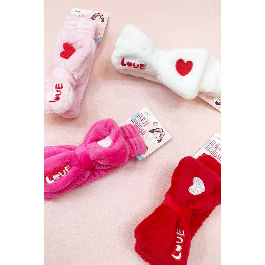 Love Heart Embroidered Headband