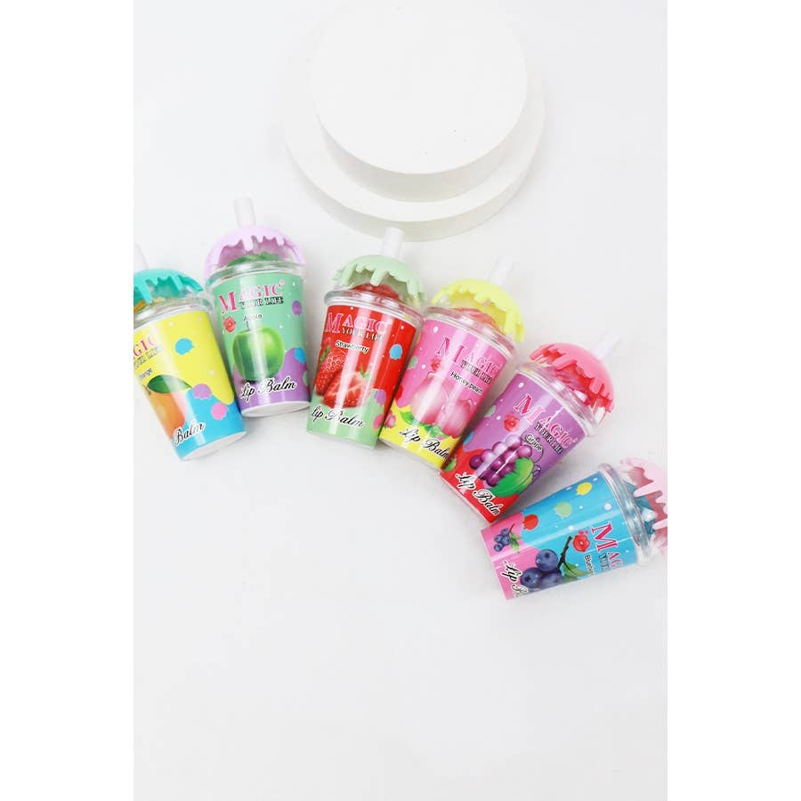 Cute Drink Cup Fruity Scent Lip Balm