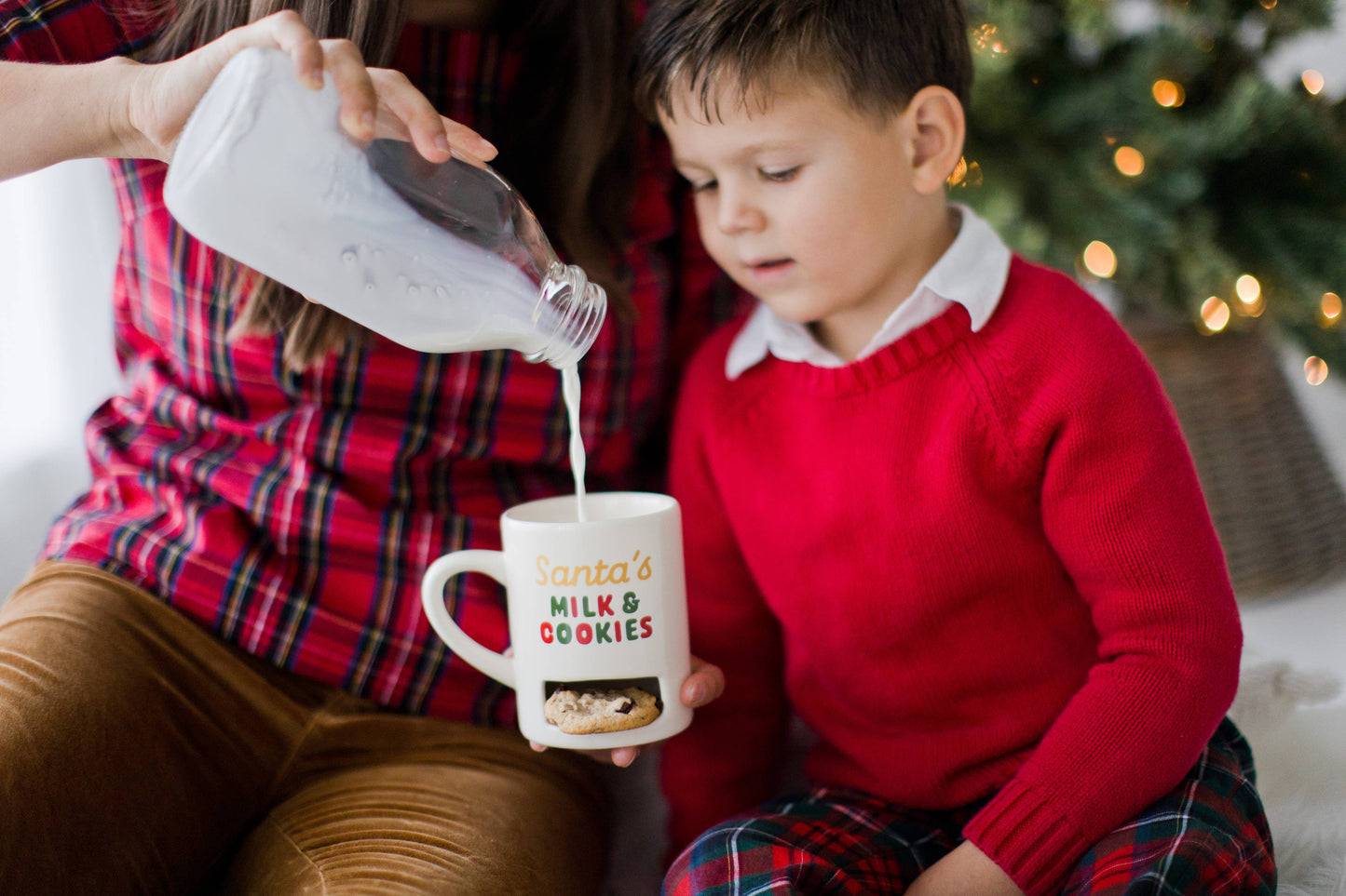 Santa’s Milk & Cookies Christmas Ceramic Mug