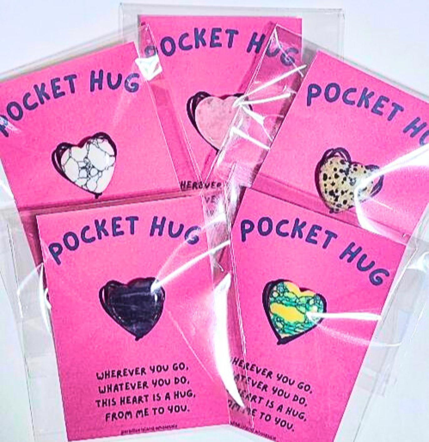 Pocket Hug Card w/ Stone Heart