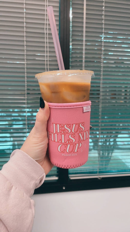 Jesus Fills My Cup Drink Sleeve - Small