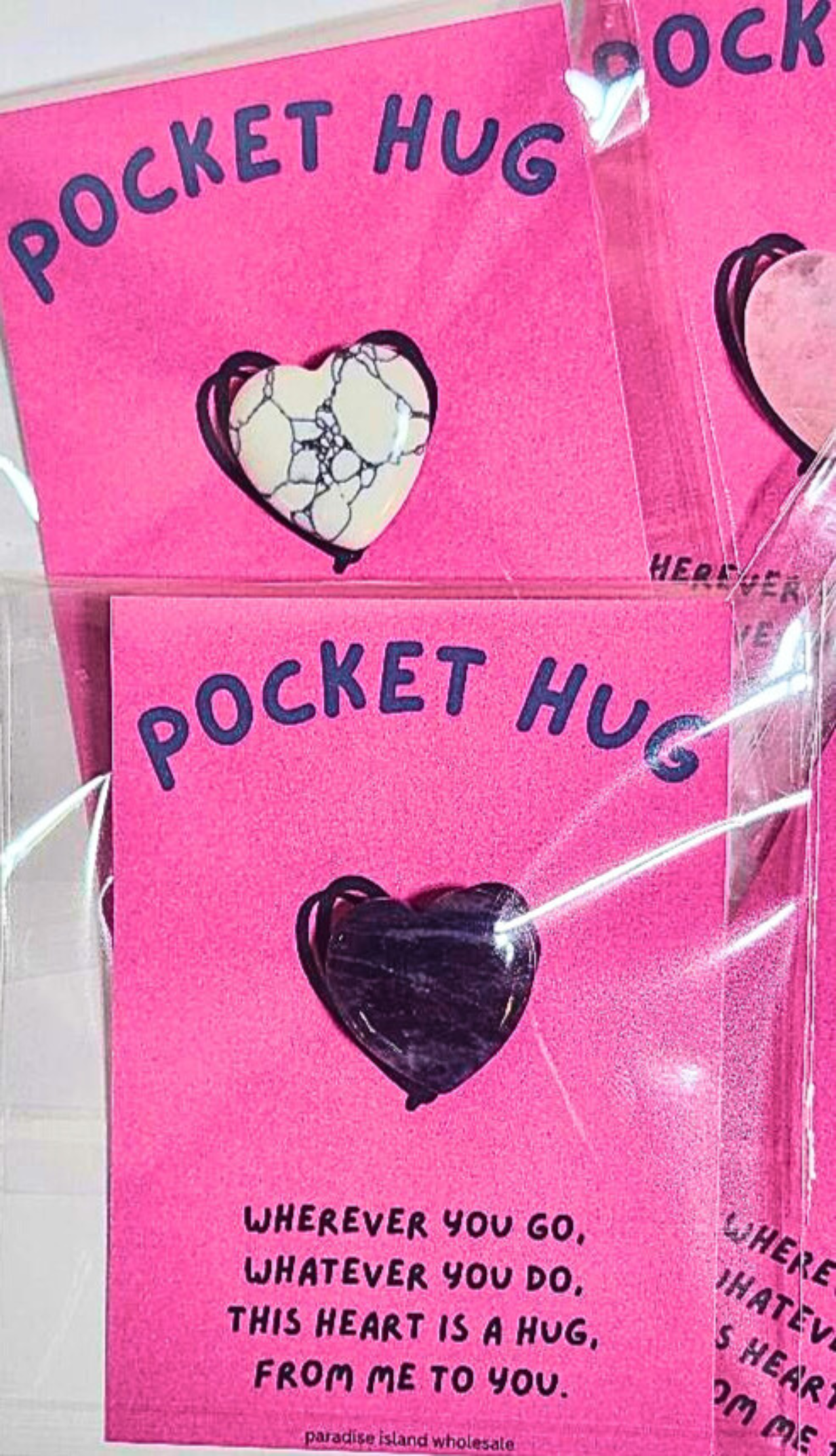 Pocket Hug Card w/ Stone Heart