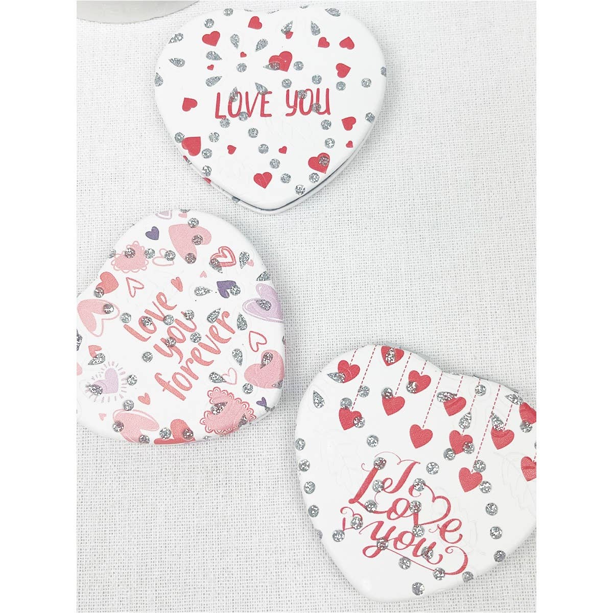 Valentines Heart Double Sided Mirror