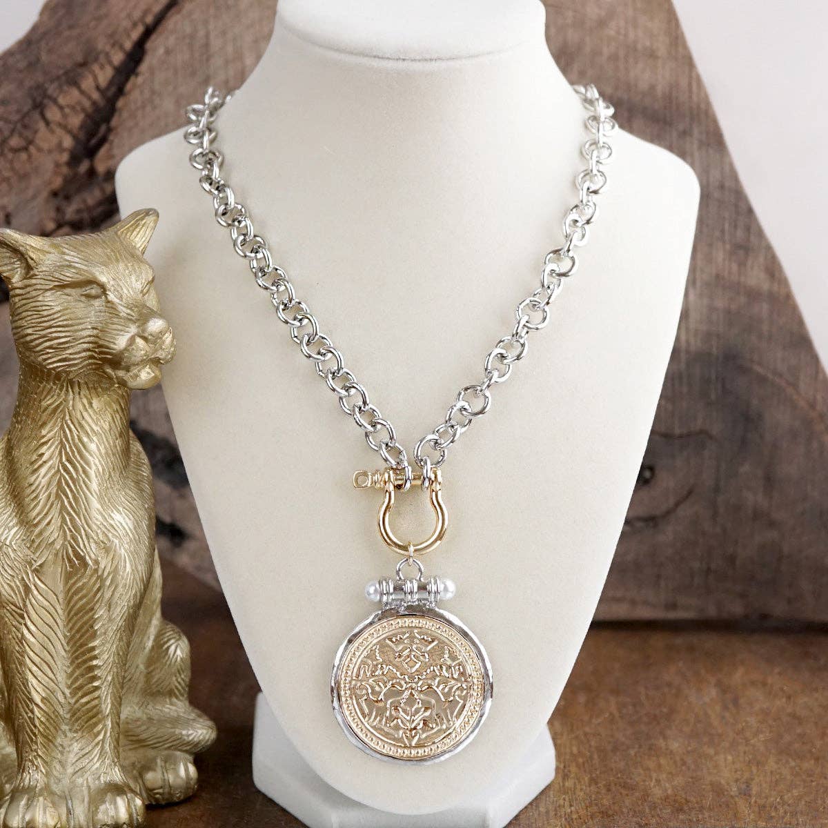 Leiya Coin Pendant Necklac