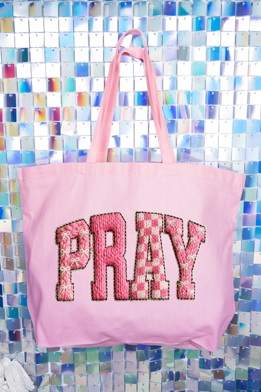 “Pray” Canvas Tote Bag