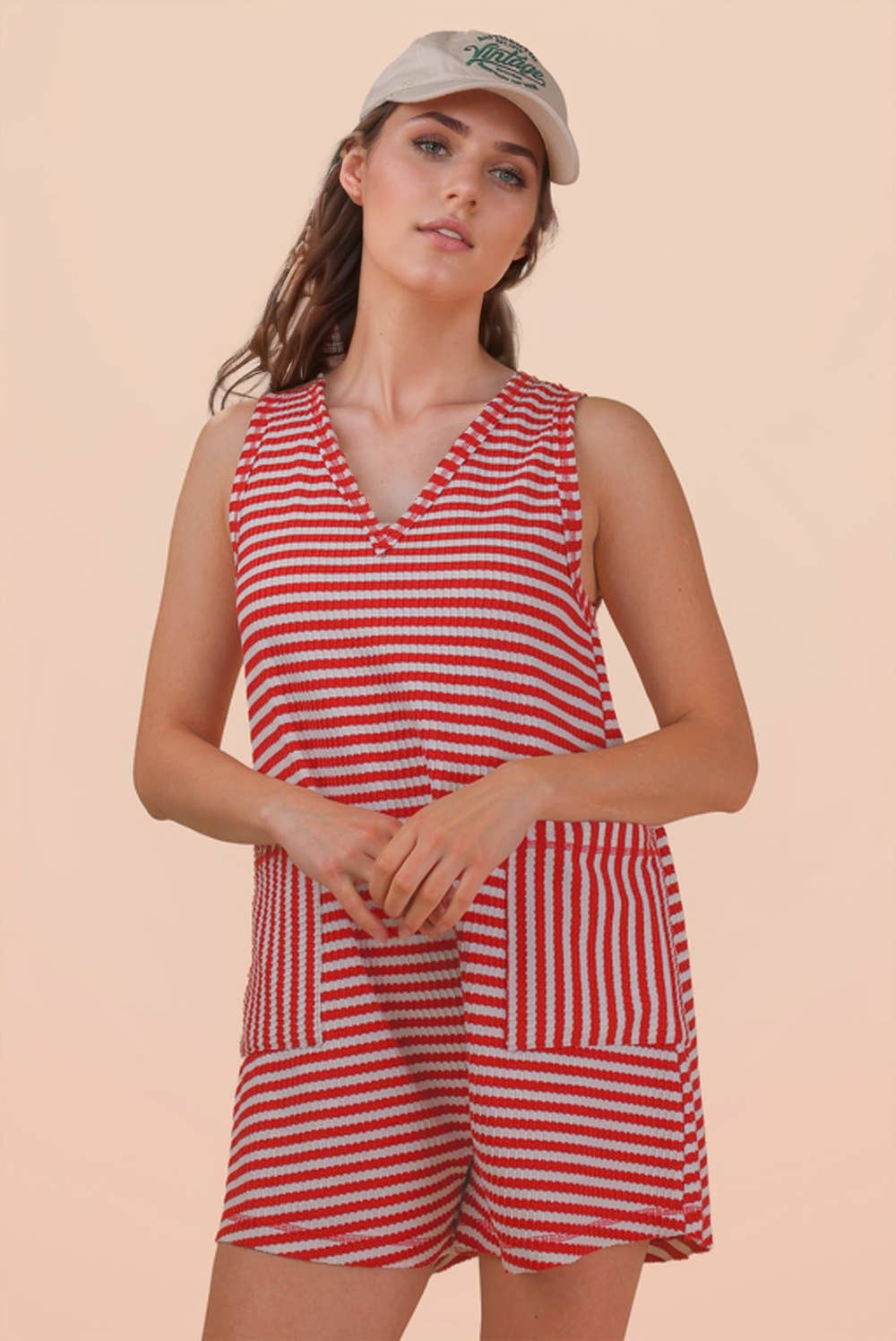 Lindsey Striped Romper