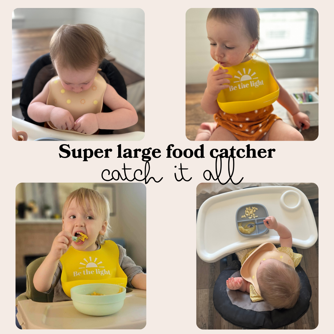 Be the Light - Silicone Baby Bibs | Pack of 2