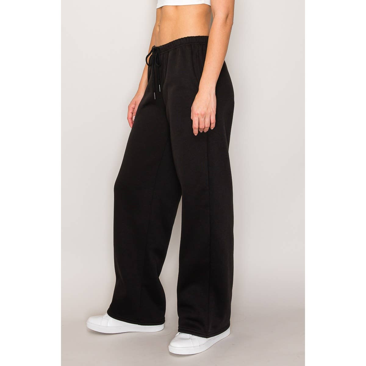 Lanie Wide Leg Fleece Joggers