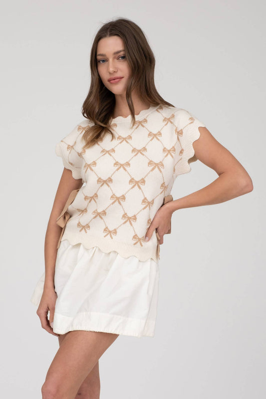 Eloise Bow Knit Sweater