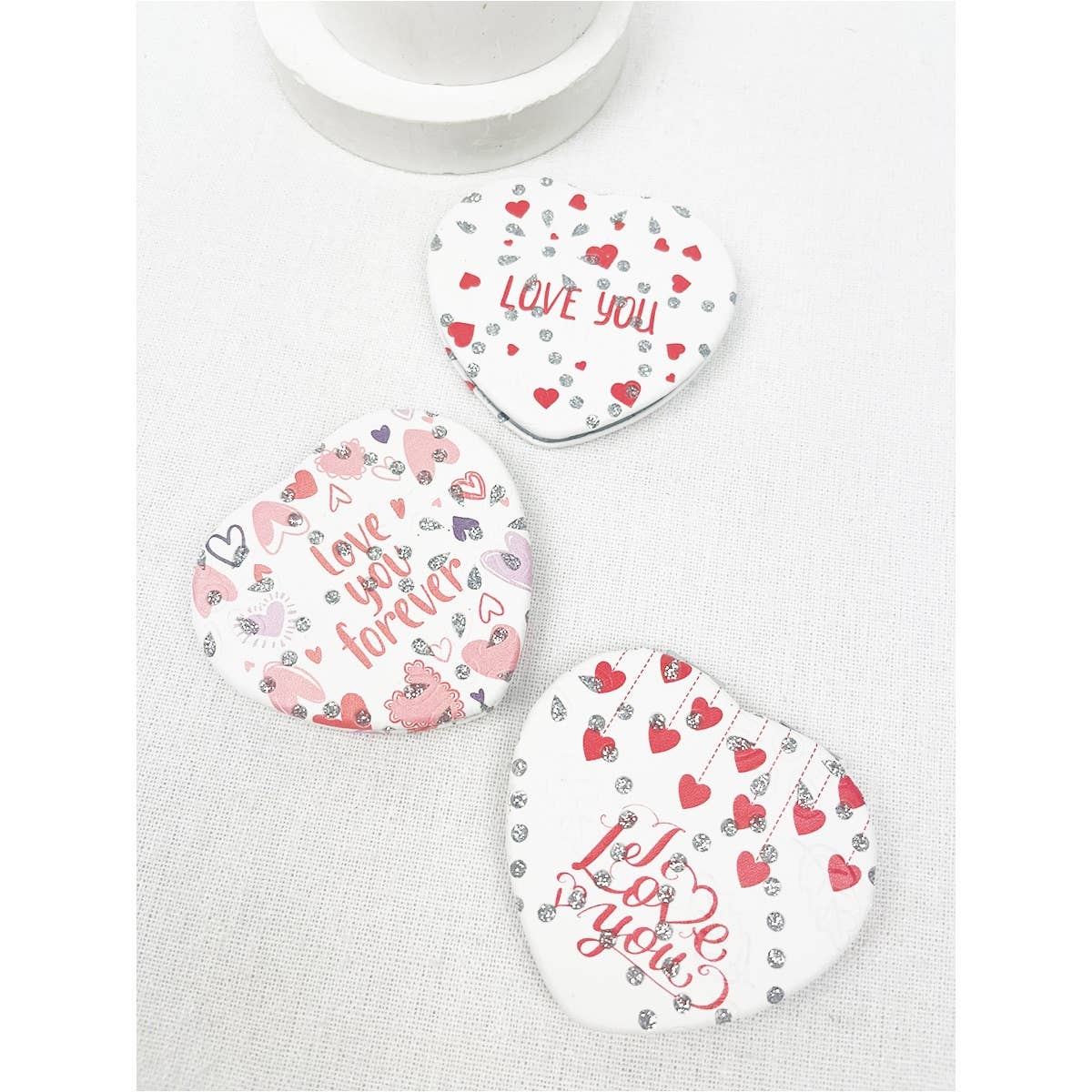 Valentines Heart Double Sided Mirror