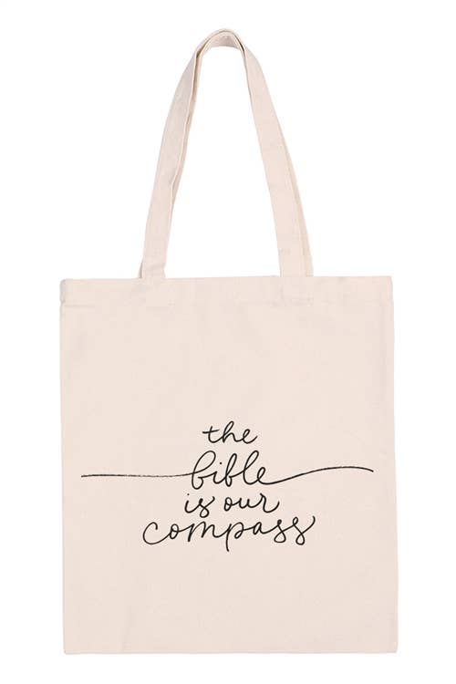The Bible is Our Compass Tote Bag