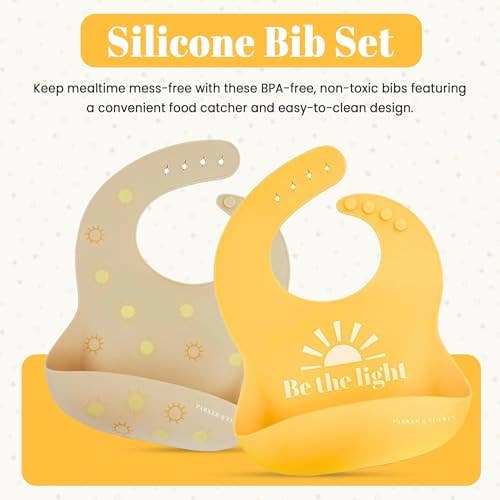 Be the Light - Silicone Baby Bibs | Pack of 2