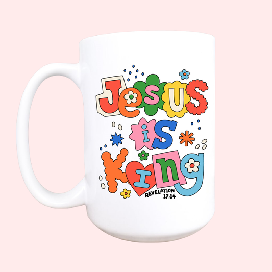 Jesus is King Mug