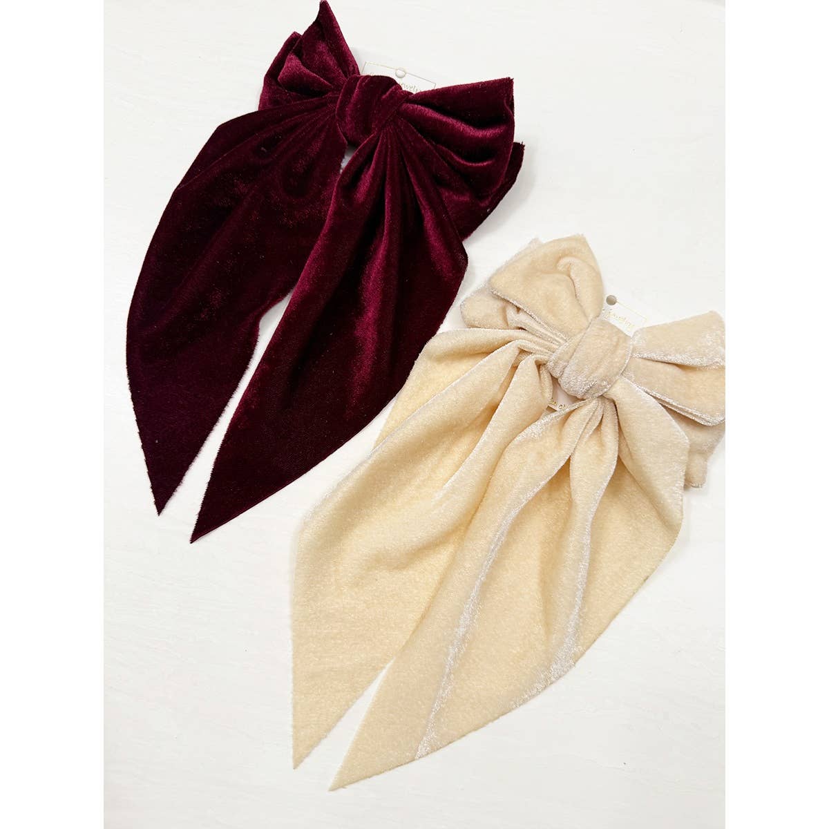 Darla Velvet Bow Clips