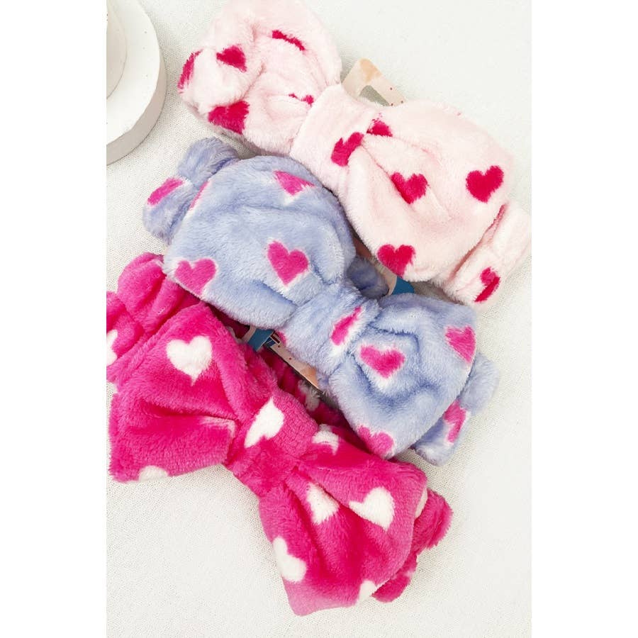 Heart Print Spa Headband