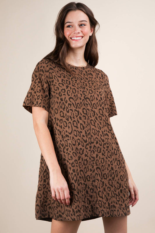 Laura Leopard Mini Dress