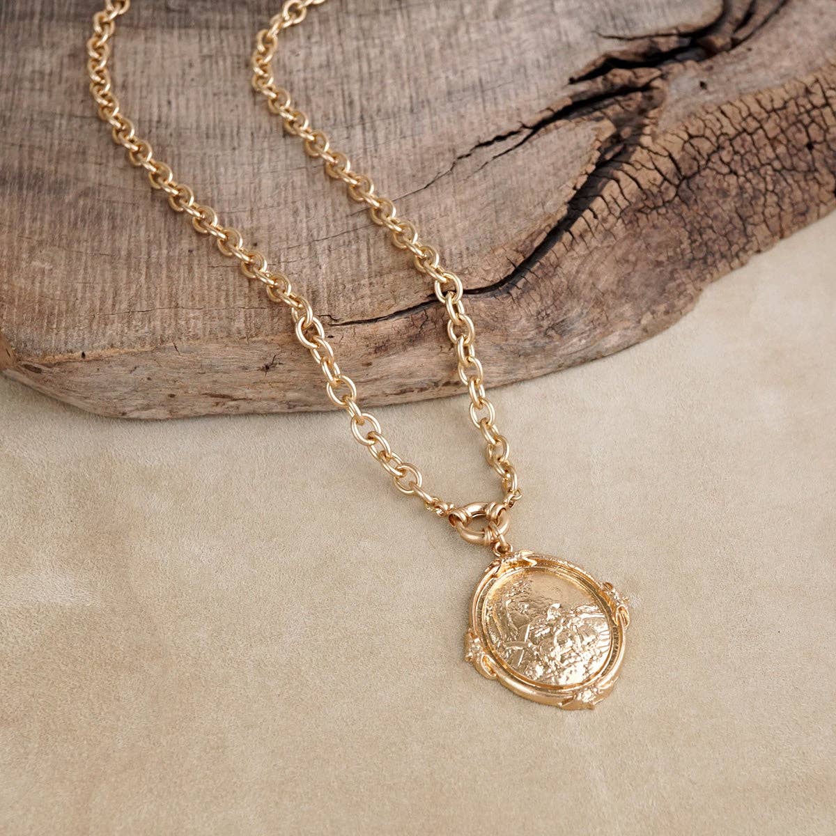 Delilah Long Horse Pendant Necklace