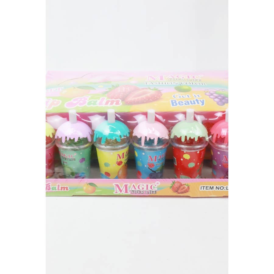 Cute Drink Cup Fruity Scent Lip Balm