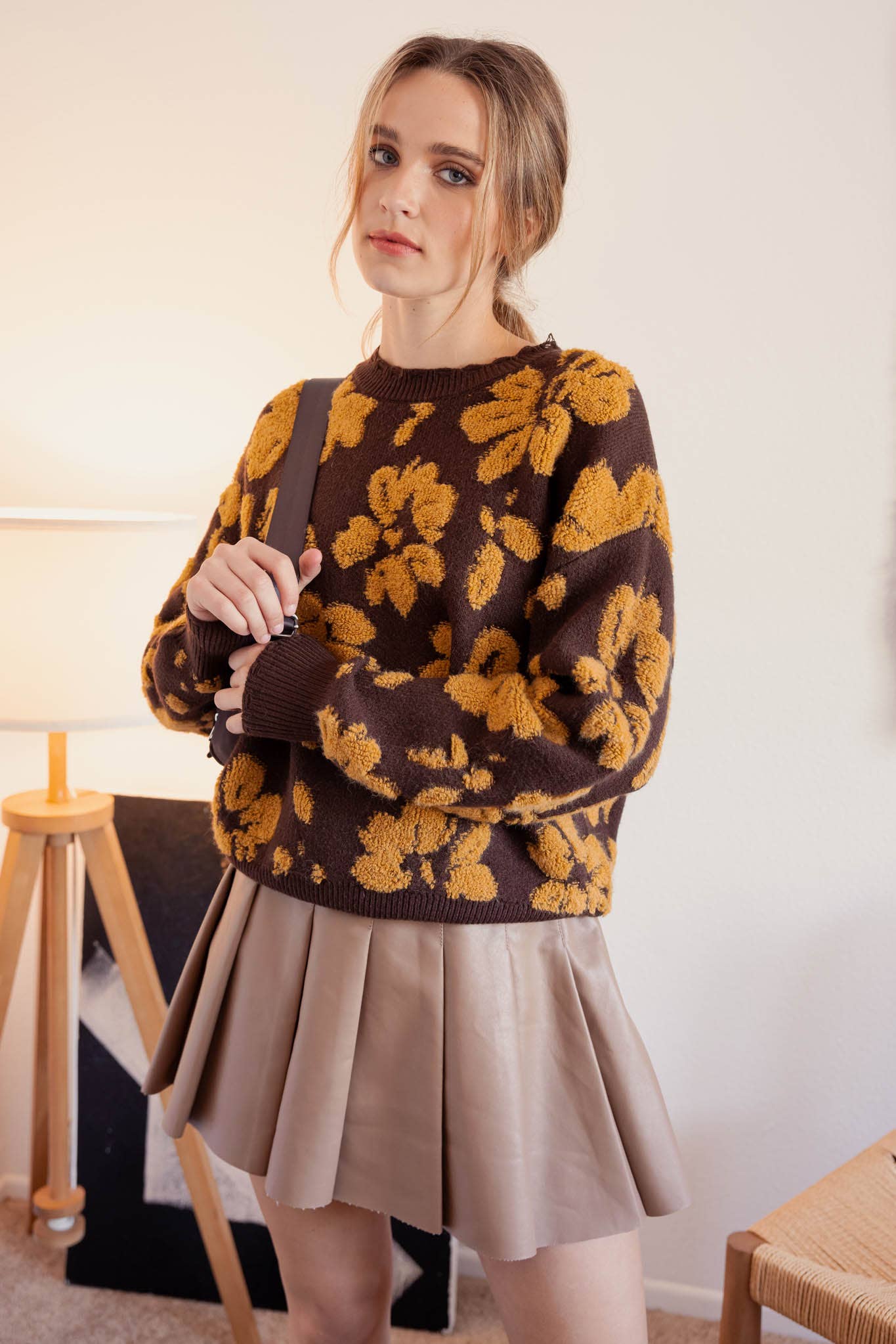 Sydney Floral Terry Sweater