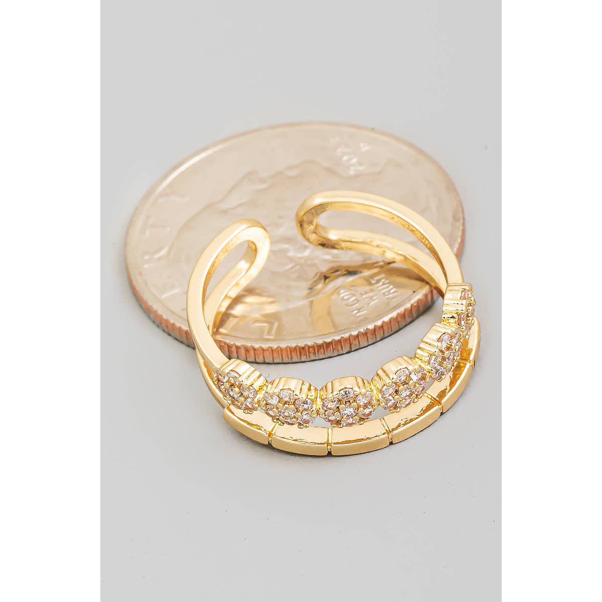 Adjustable Layered Metallic Ring