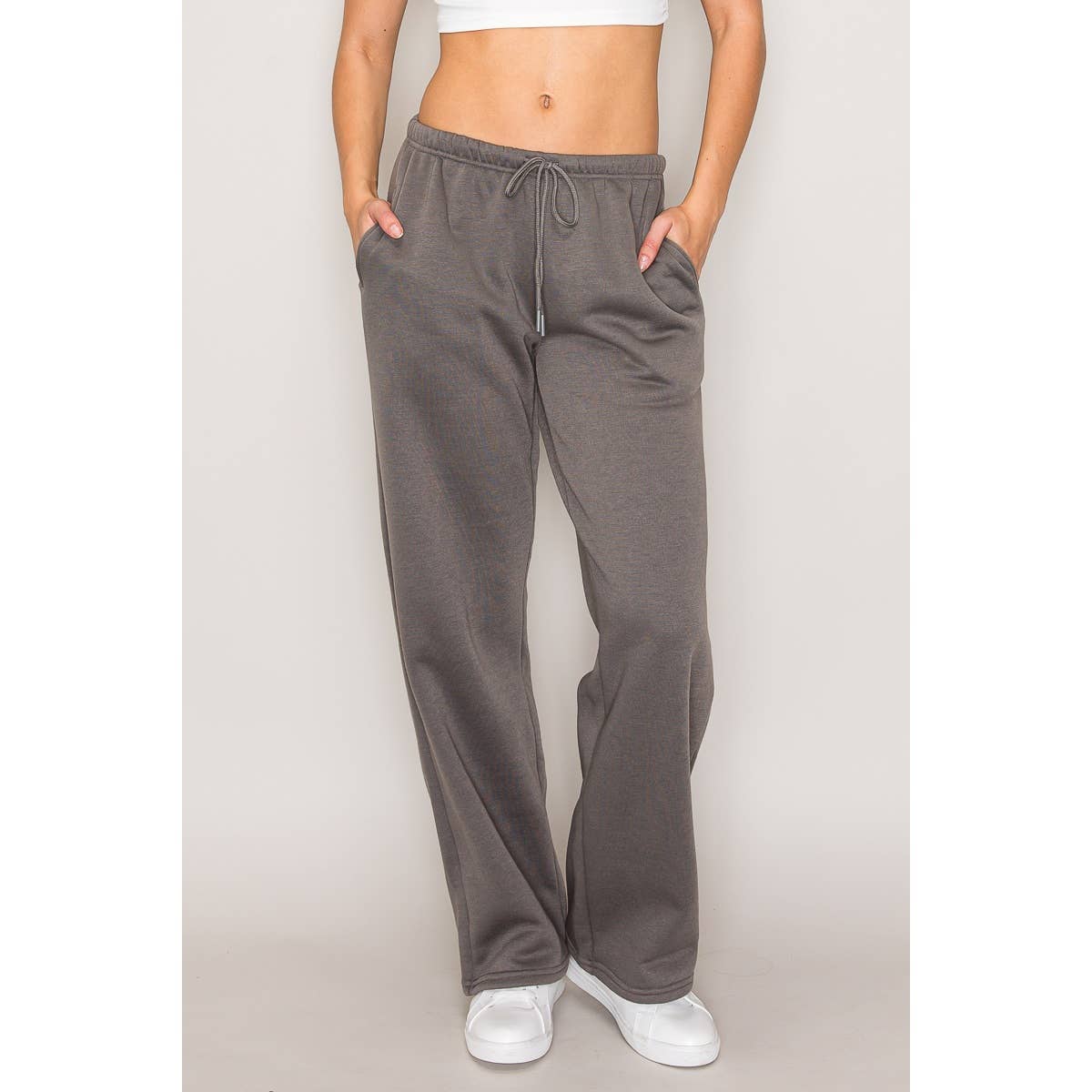 Lanie Wide Leg Fleece Joggers