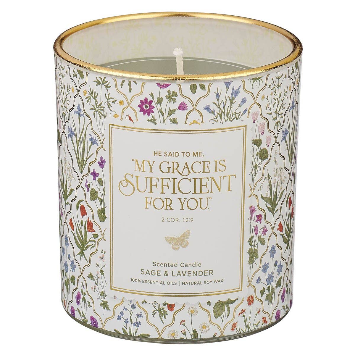 My Grace Is Sufficient 2 Cor. 12:9 Candle