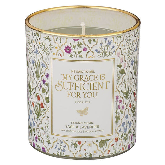 My Grace Is Sufficient 2 Cor. 12:9 Candle