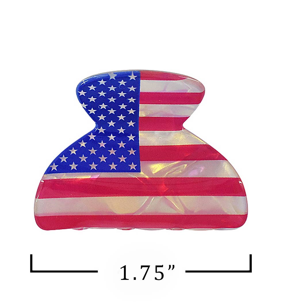 Americana Hair Claw Clips