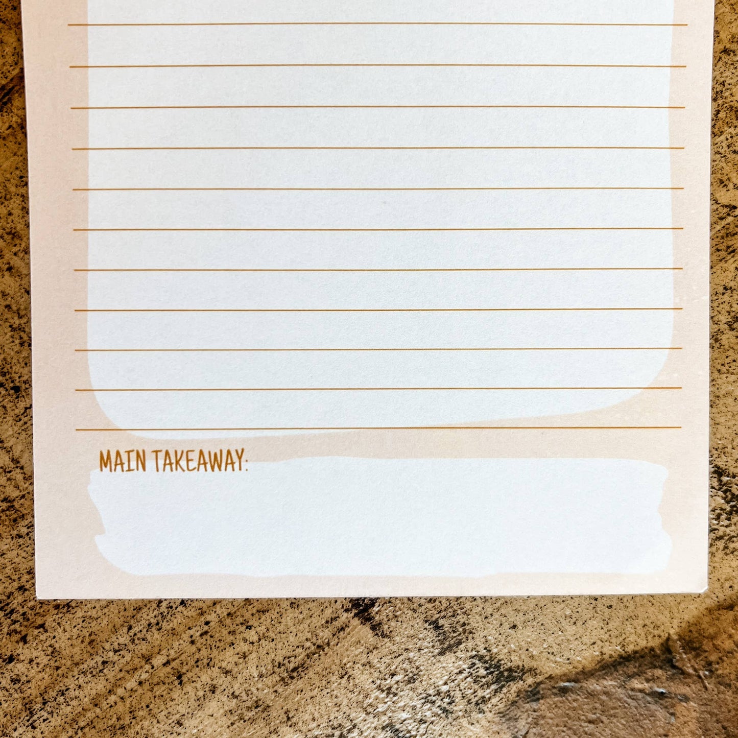 Beige - Sermon Notes Notepad