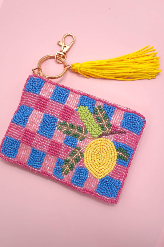 Fruit Beaded Pouch
