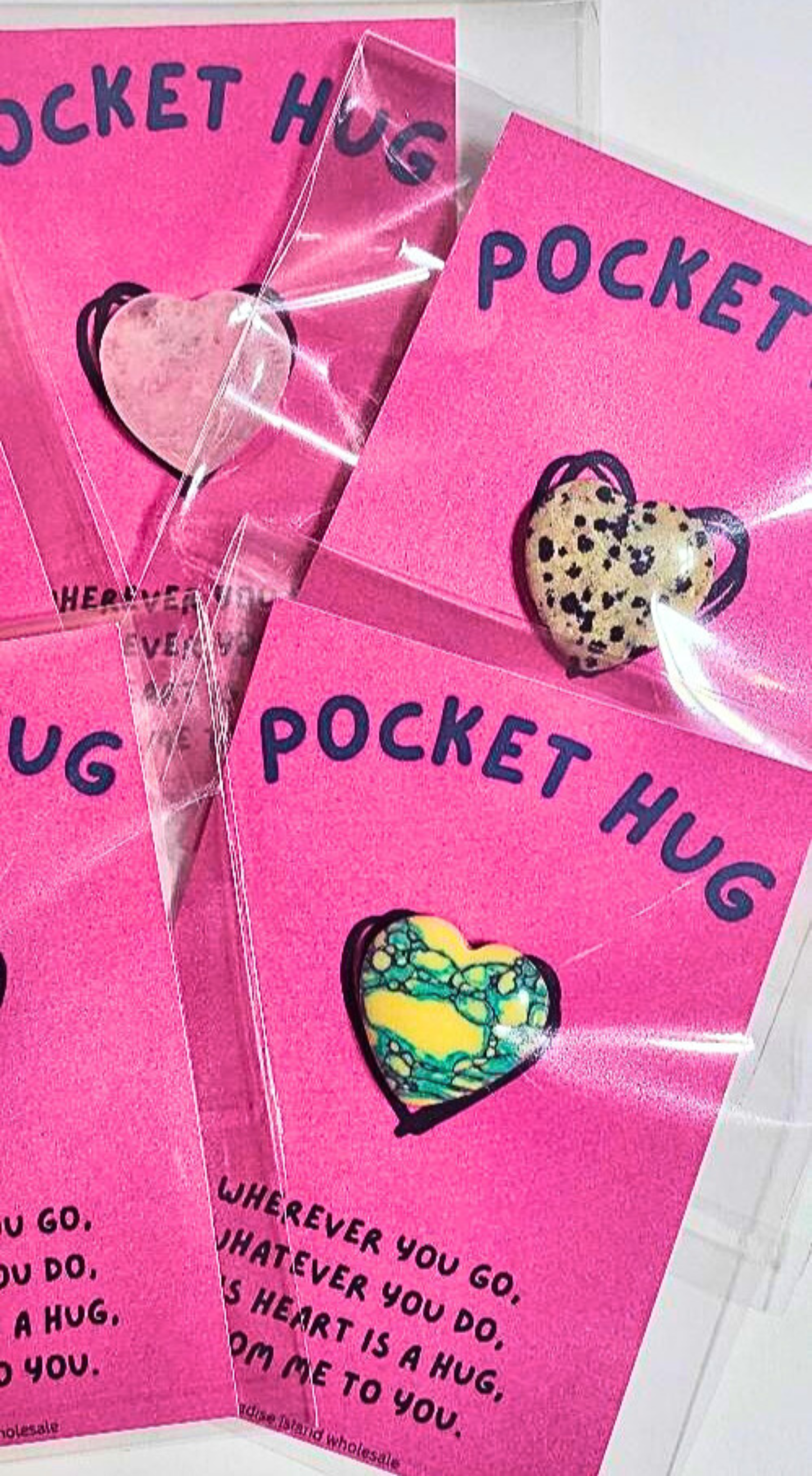 Pocket Hug Card w/ Stone Heart