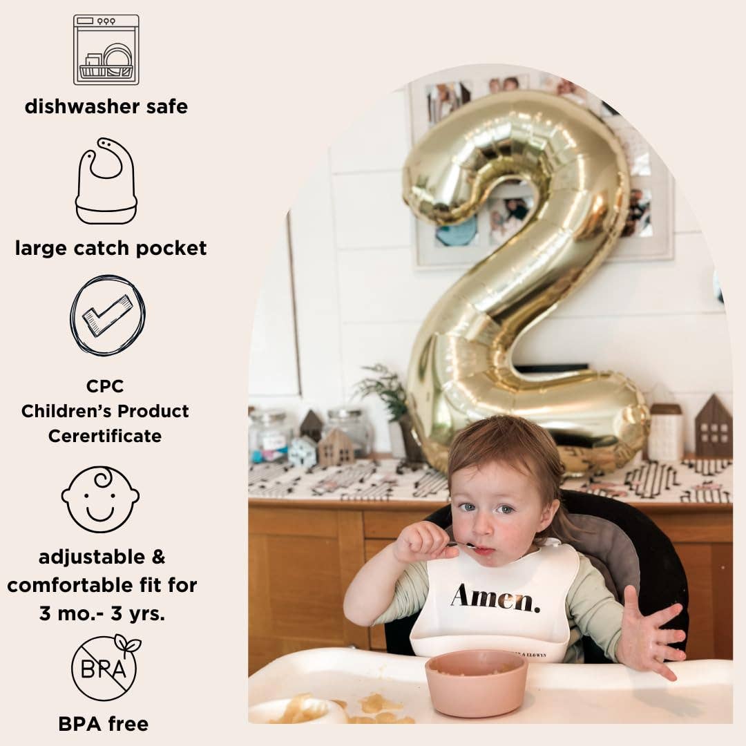Amen. - Soft Waterproof Silicone Bib