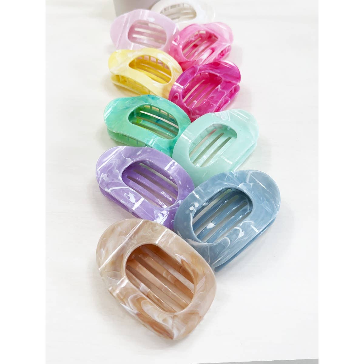 Flat Hair Claw Clips