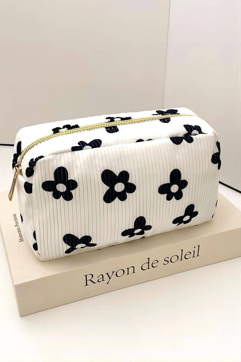 Celine Flower Cosmetic Bag