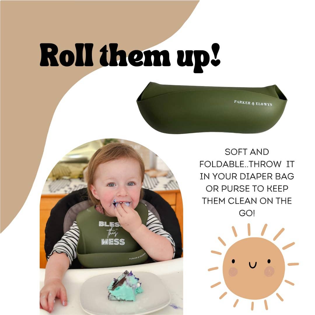 Bless this Mess -  Soft Waterproof Silicone Bib