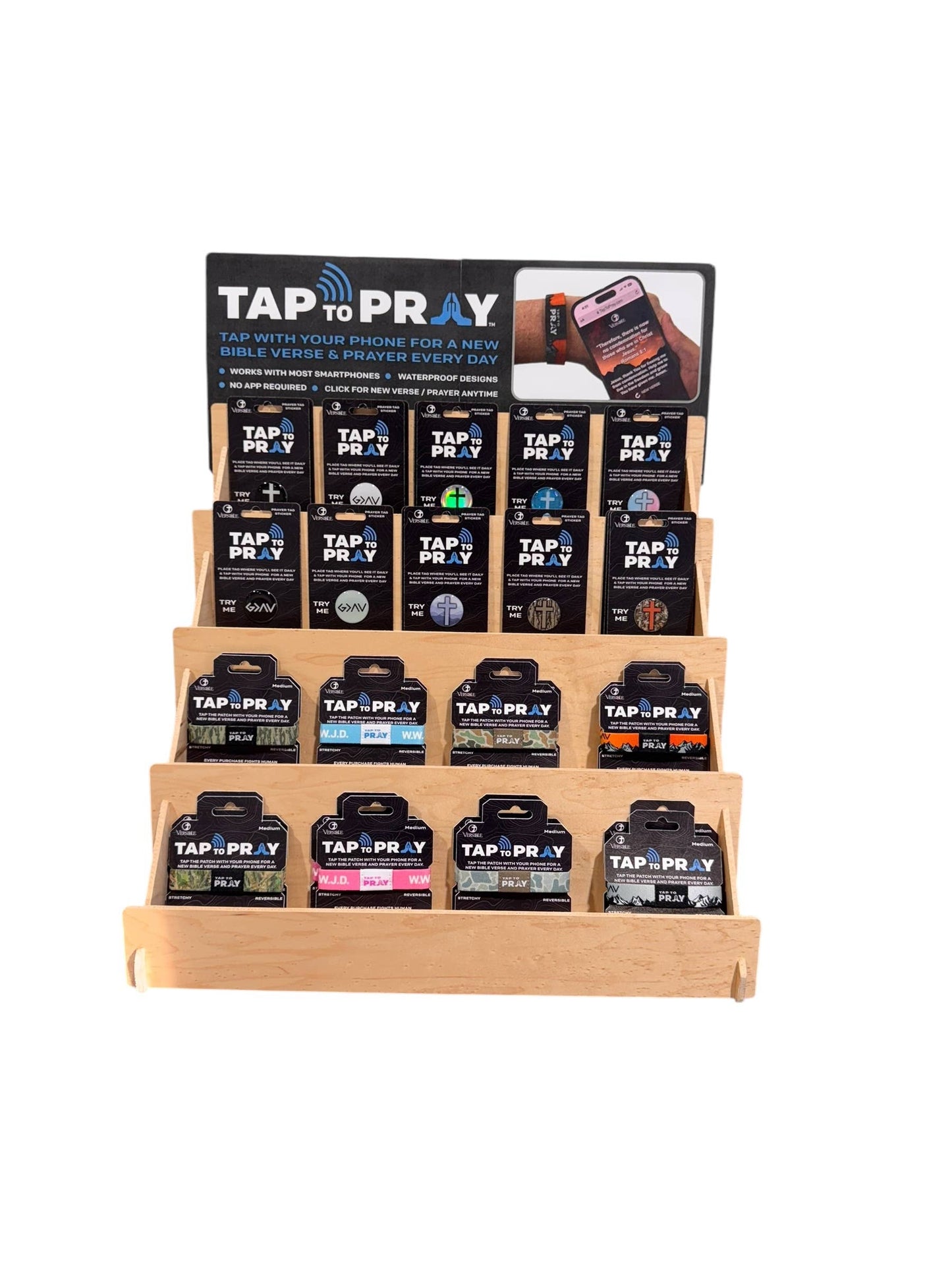 Tap To Pray Black & White - Jesus Is Lord