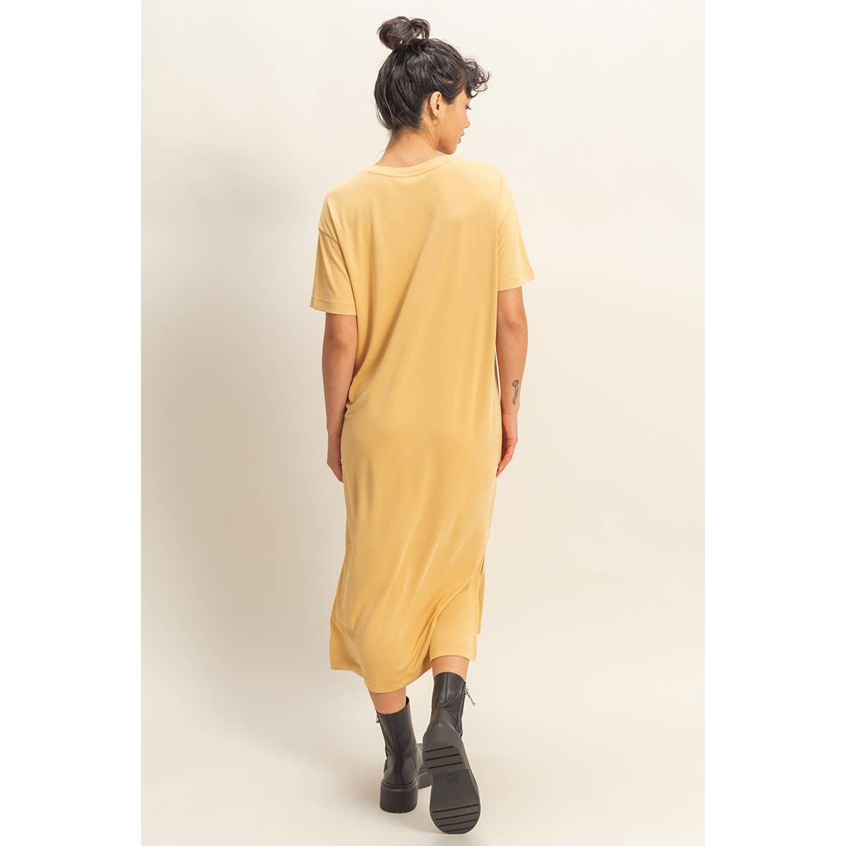 Raquel Side Slit T-Shirt Midi Dress
