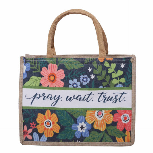 Canvas Tote - Pray Wait Trust