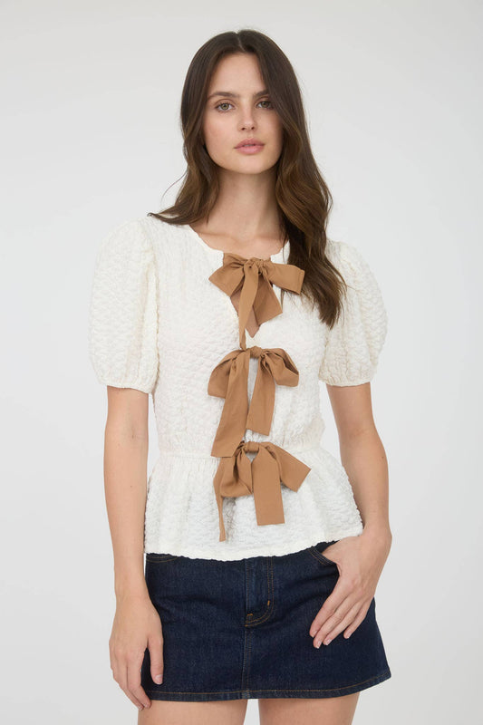 Cecily Bow Top